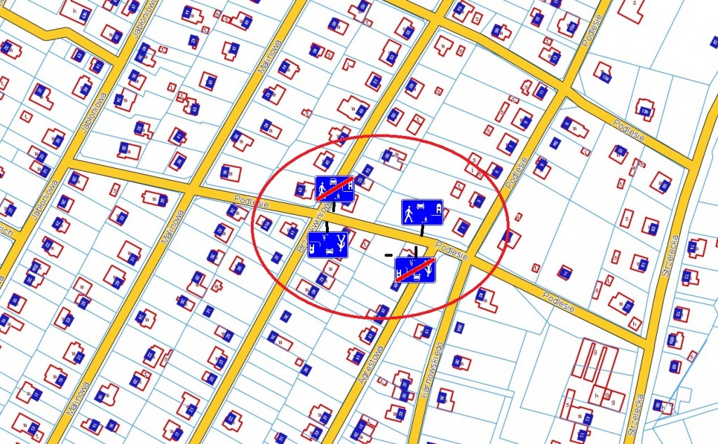 Mapa ul. Podlesie (1)