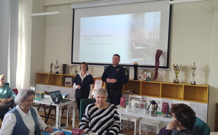 W trosce o zdrowie i bezpieczeństwo seniorów – warsztaty strażników i Centrum Medycznego Gemini.